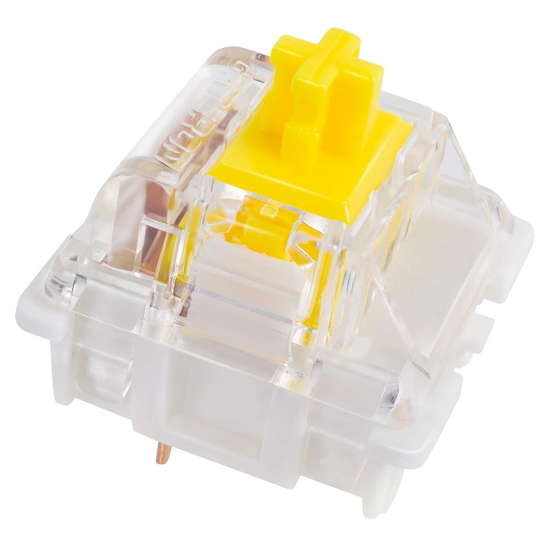 MarsHopper Gateron G Pro 3.0 Yellow Mechanical Switches –32 Pack,Pre-Lubed 3-Pin/5-Pin RGB Linear Switches (50g) - for Gaming & Typing - Image 1